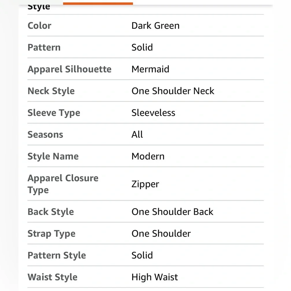 Amazon Women's One Shoulder Dress - Chic Dark Green - Picture 3 of 5